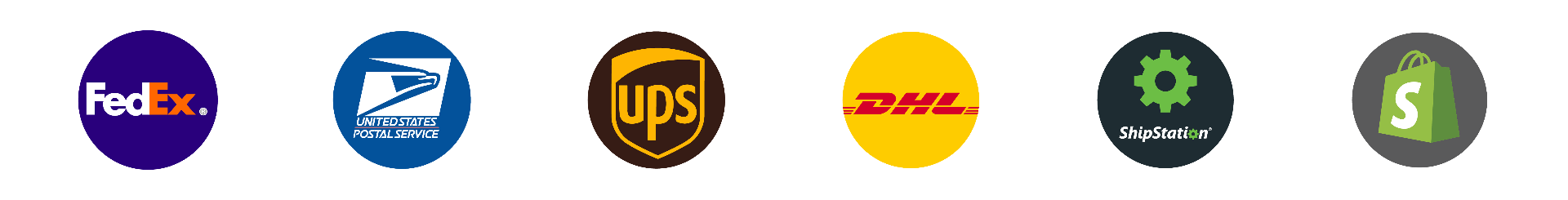 ClaimMe integrates with FedEx, USPS,UPS, DHL, Shipstation and Shopify